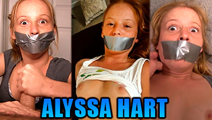 Amerikansk Pornostjerne Alyssa Hart I Bondage Og Ansiktsknulling Videoer